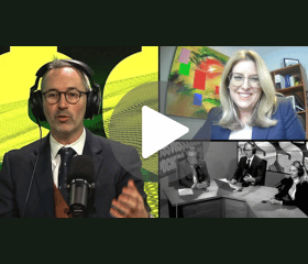 montage photo avec le journaliste et Geneviève Mottard