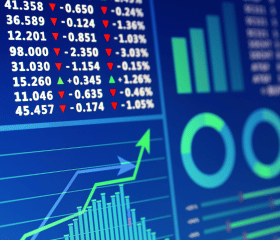 image d'un graphique avec des taux boursiers