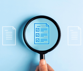 loupe avec liste à l'intérieur