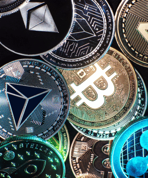 Pièces de monnaie et Bitcoin