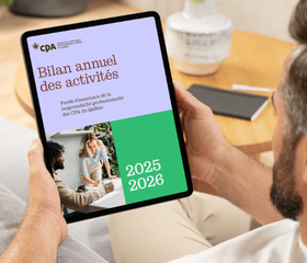 couverture du Bilan dans un Ipad