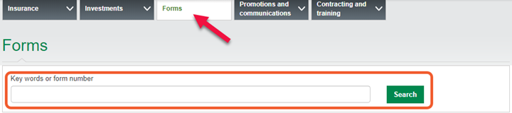 Forms search