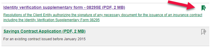 Tag forms - quick links
