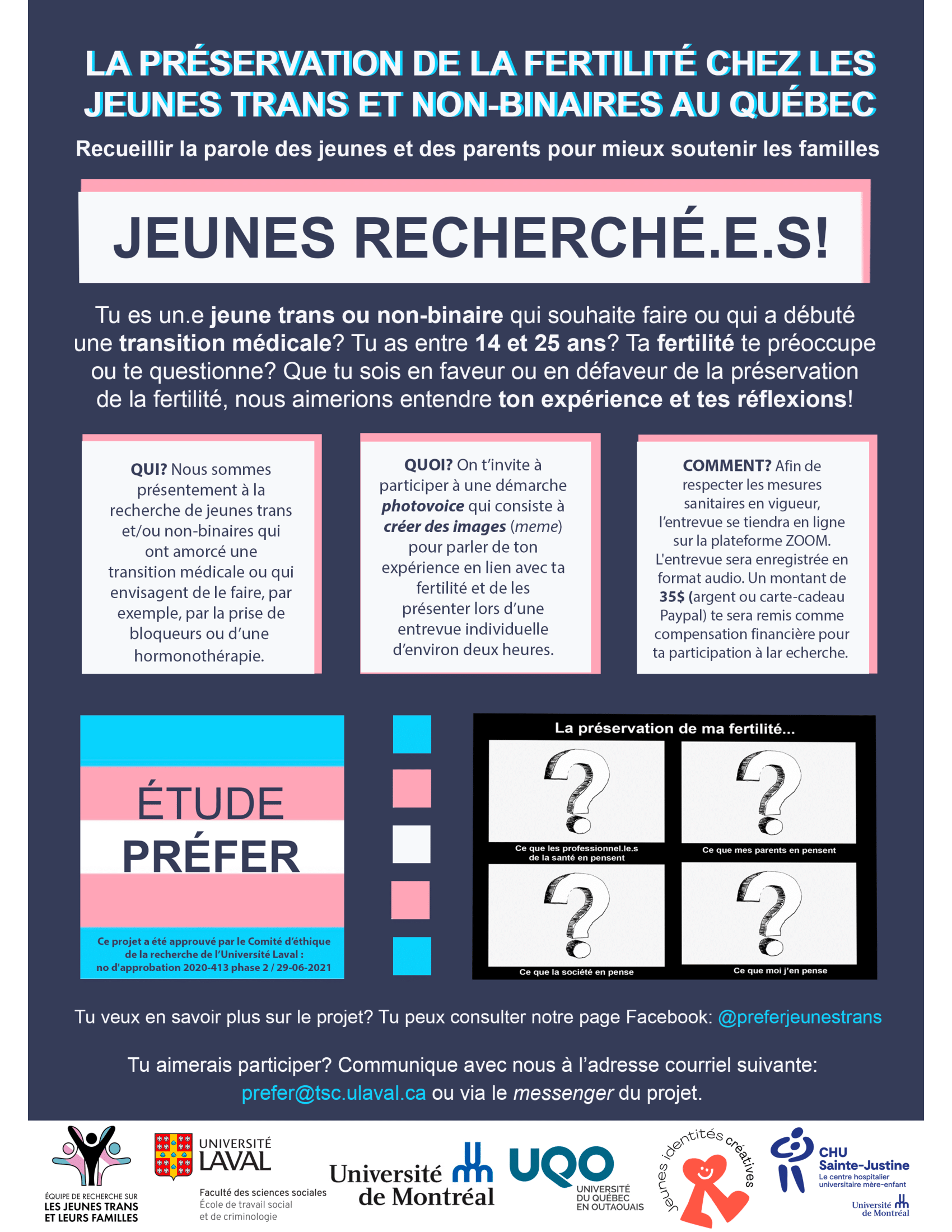 Affiche de l'étude PRÉFER