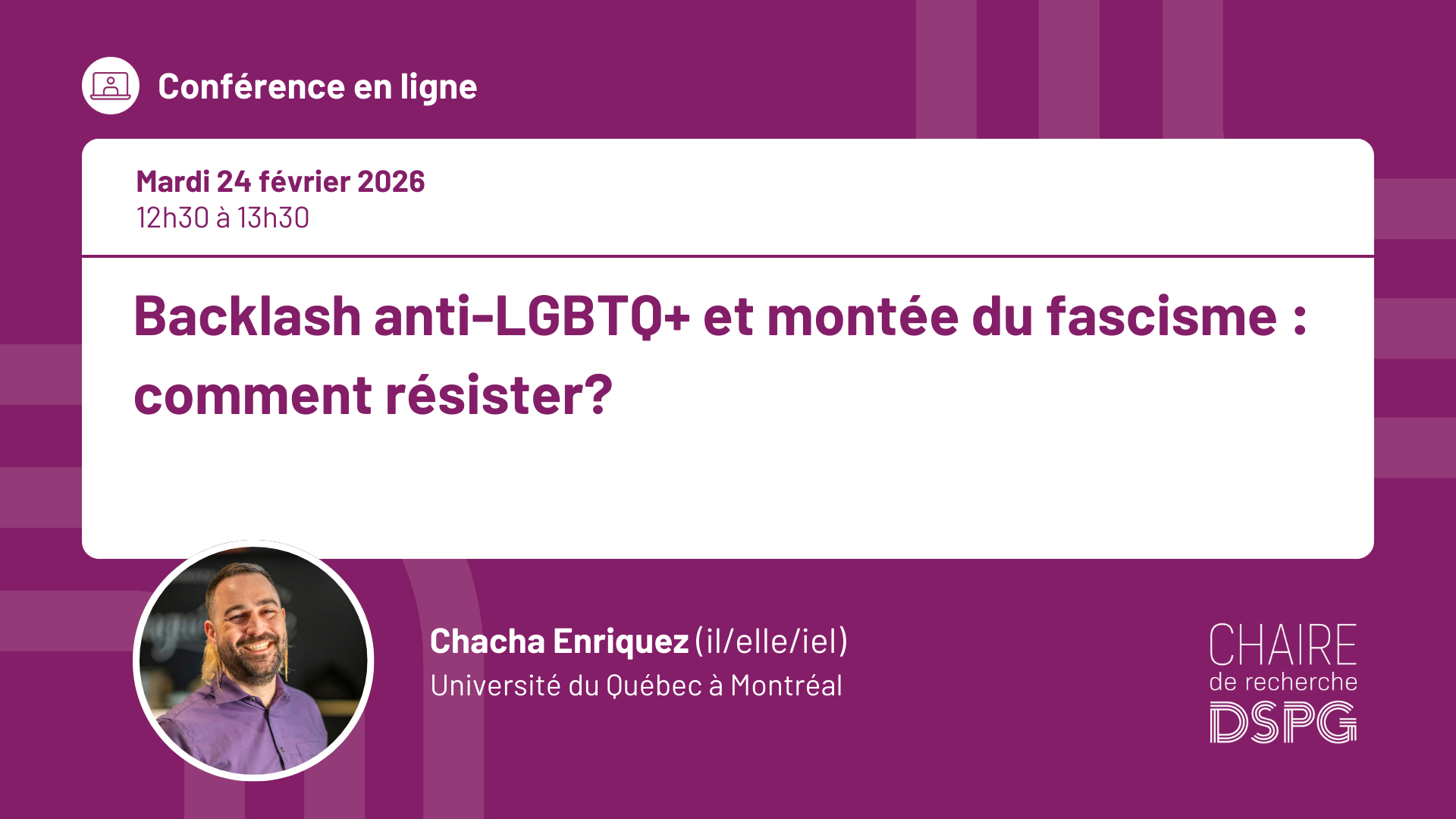 affiche de la conf&eacute;rence